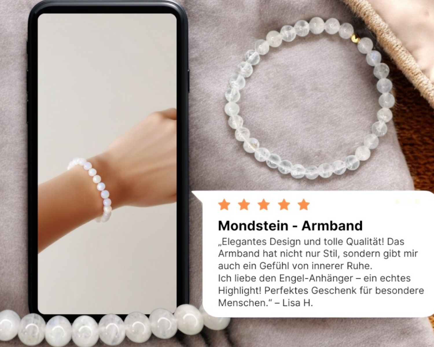 Mondstein Armband