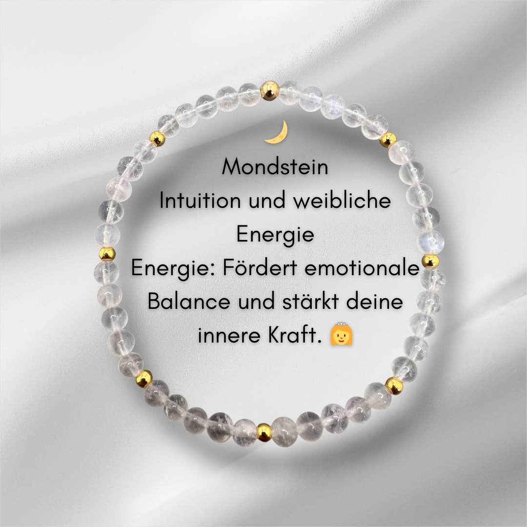 Edelstein Armband Mondstein