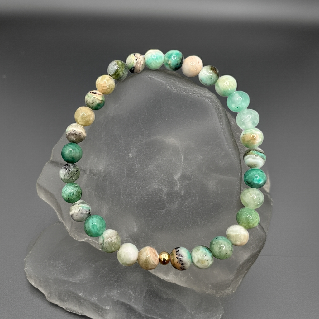 Achat Armband in Grün zur Stärkung von Stabilität und innerer Kraft