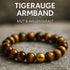 Tigerauge Armband aus goldbraunen Edelsteinperlen für Mut, Willenskraft und mentale Stärke.
